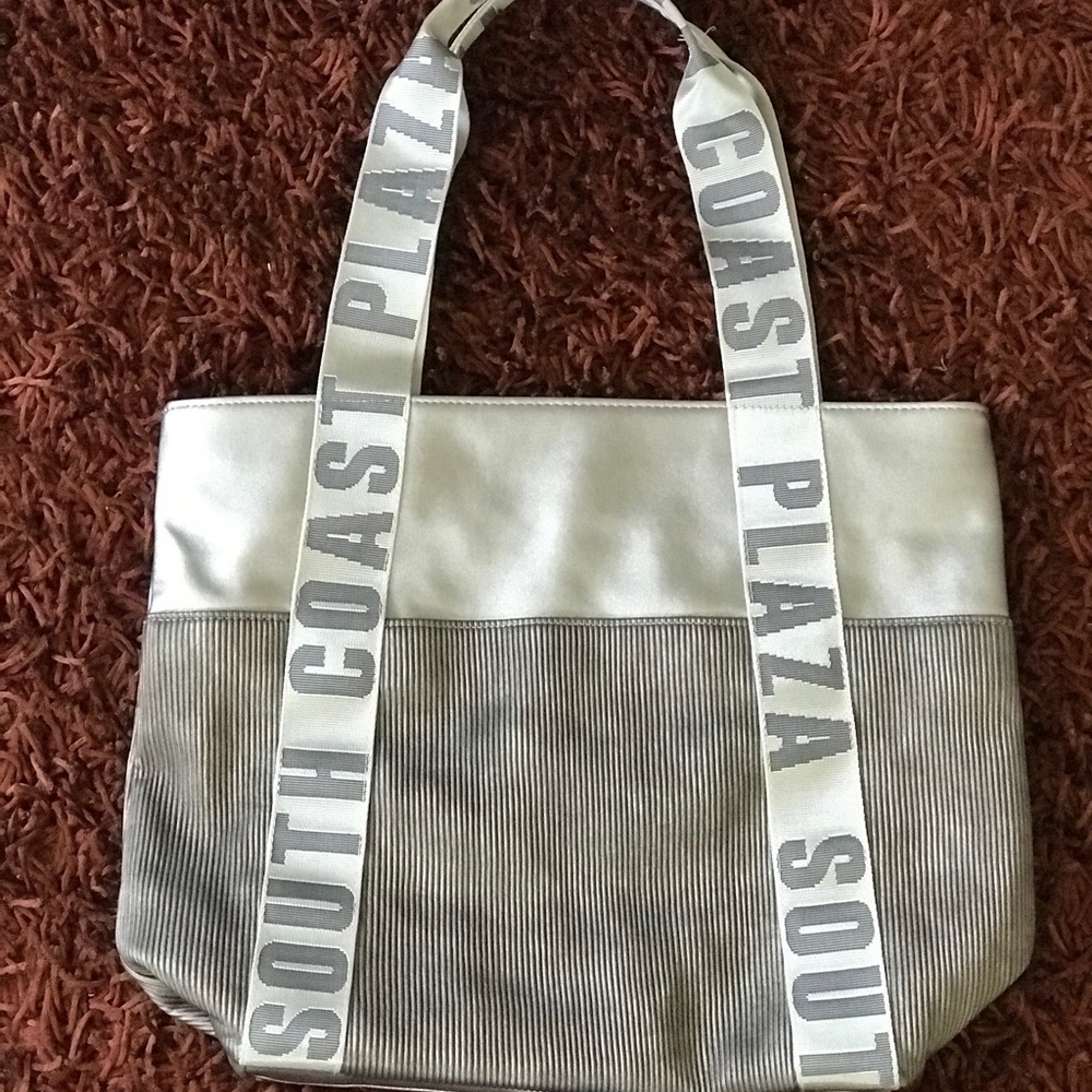 South Coast Plaza Pewter Tote Handbag